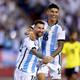 Leo Messi (left)